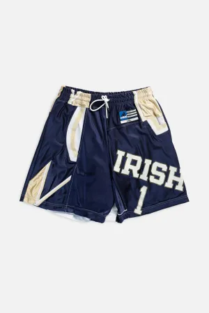 Unisex Rework Notre Dame Fighting Irish Jersey Shorts - S Frankie