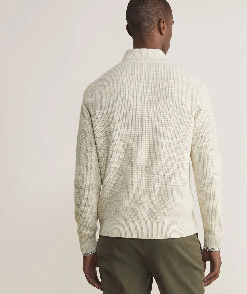 Vineyard Vines Men's Oysterman Sweater - Marshmallow