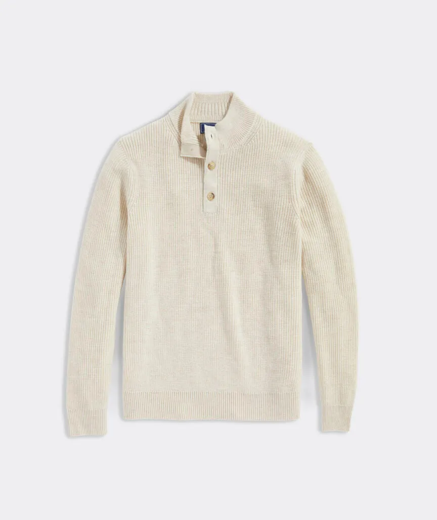 Vineyard Vines Men's Oysterman Sweater - Marshmallow