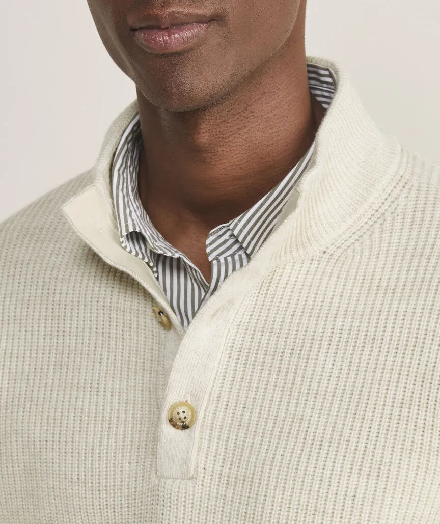 Vineyard Vines Men's Oysterman Sweater - Marshmallow