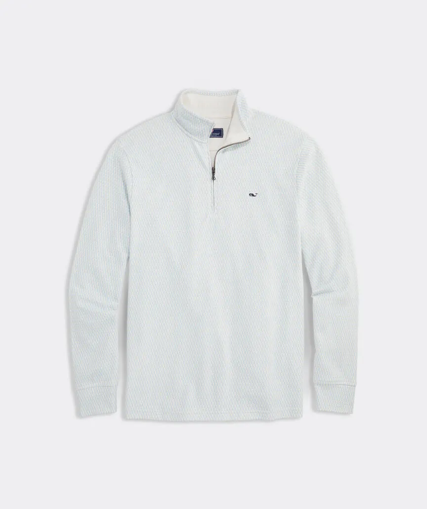 Vineyard Vines Men's Saltwater Quarter-Zip - Sails Micro Marsh