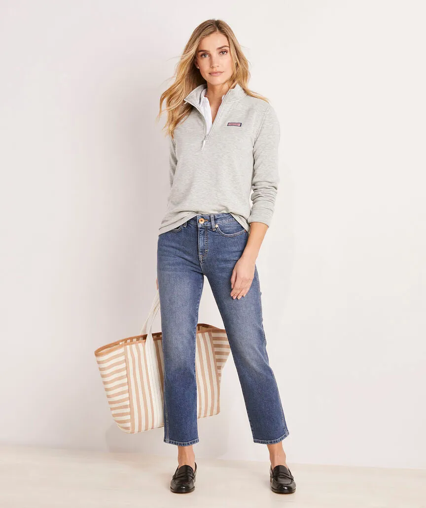Vineyard Vines Women's Dreamcloth Relaxed Shep Shirt - Light Gray Heather
