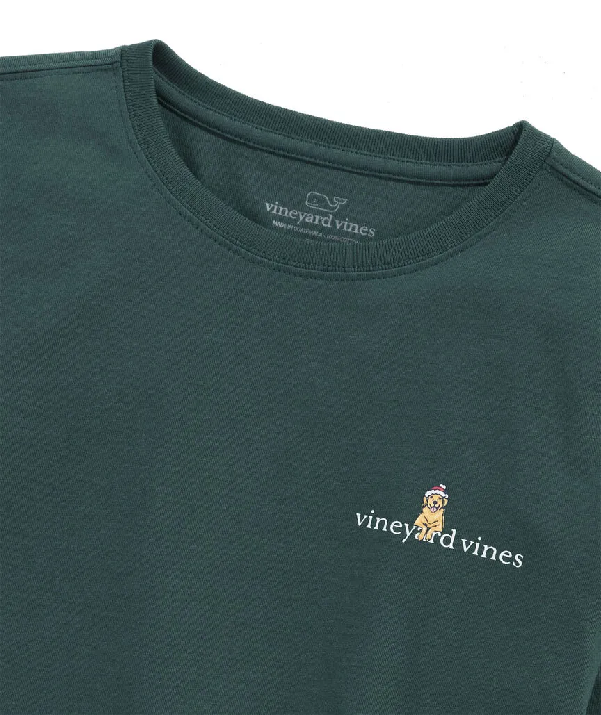 Vineyard Vines Women's Sleigh Dogs Long-Sleeve Pocket Tee - Charleston Green
