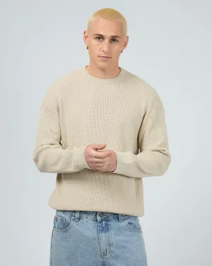 Waffle Knit Stone