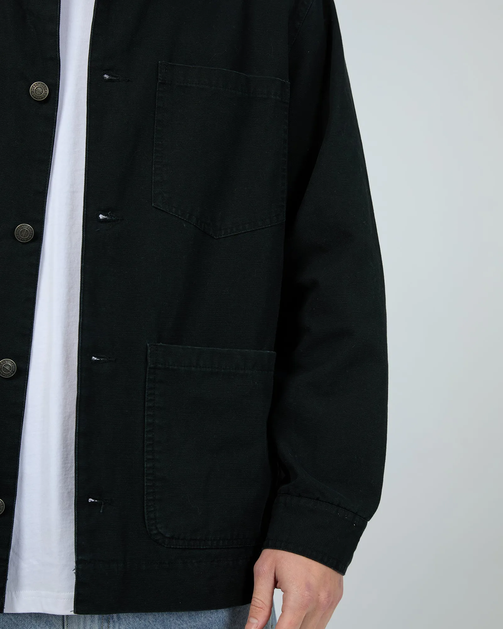 Worker Jacket Washed Black
