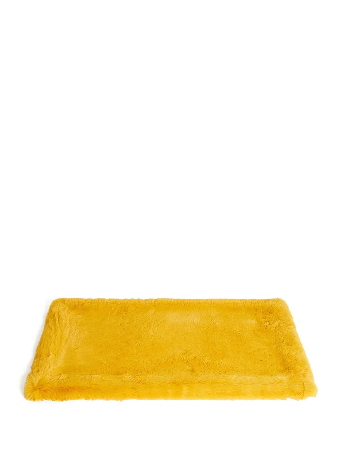 Yellow Faux-Fur Luxury Pet Rug Guess