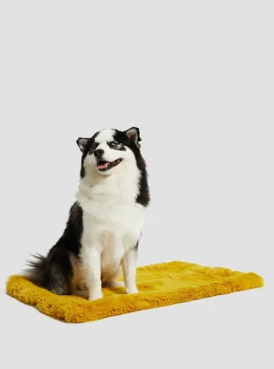 Yellow Faux-Fur Luxury Pet Rug Guess
